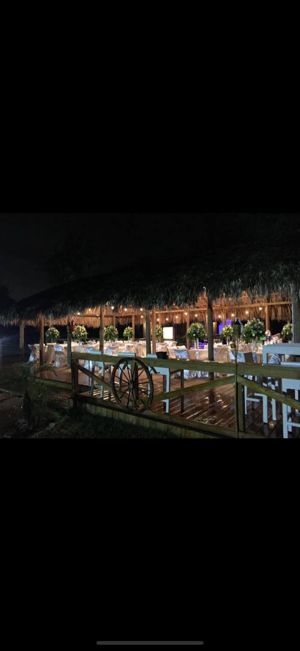 Palapa and pool area at Rancho El Mezquital McAllen TX