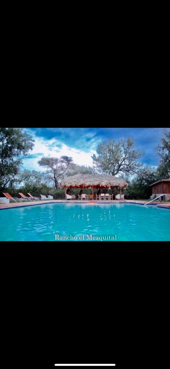 Beautiful outdoor pool area at Rancho El Mezquital McAllen TX